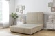 image 1 of Sloomy Lisbon Almond Coniston Divan Bed Base 4 Drawers With 54 Inch Floor Standing Headboard & 12 Inch Matching Footboard | Cream | Almond | Super King | 1
