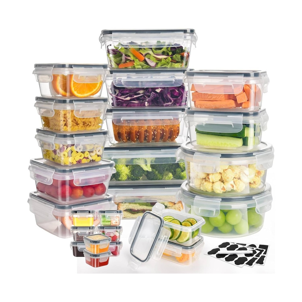 image 1 of Alivio 24-Piece Food Storage Container Set with Airtight Leakproof Lids – BPA Free Kitchen Organisers