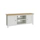 image 5 of Taberno Oak 2 Door TV Unit Linen White White