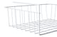 image 3 of Interiors by Premier White Under Shelf Large Storage Basket, Space-Saving Metal Organizer For Kitchen Or Pantry Shelves, Wire | White