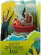 image 4 of Hallmark Father's Day Paper Wonder Card - 3D Pop-Up Fishing Design