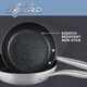 image 2 of Prestige Scratch Guard Wok Pan Stainless Steel Modern Induction Fry Pan - 29 cm