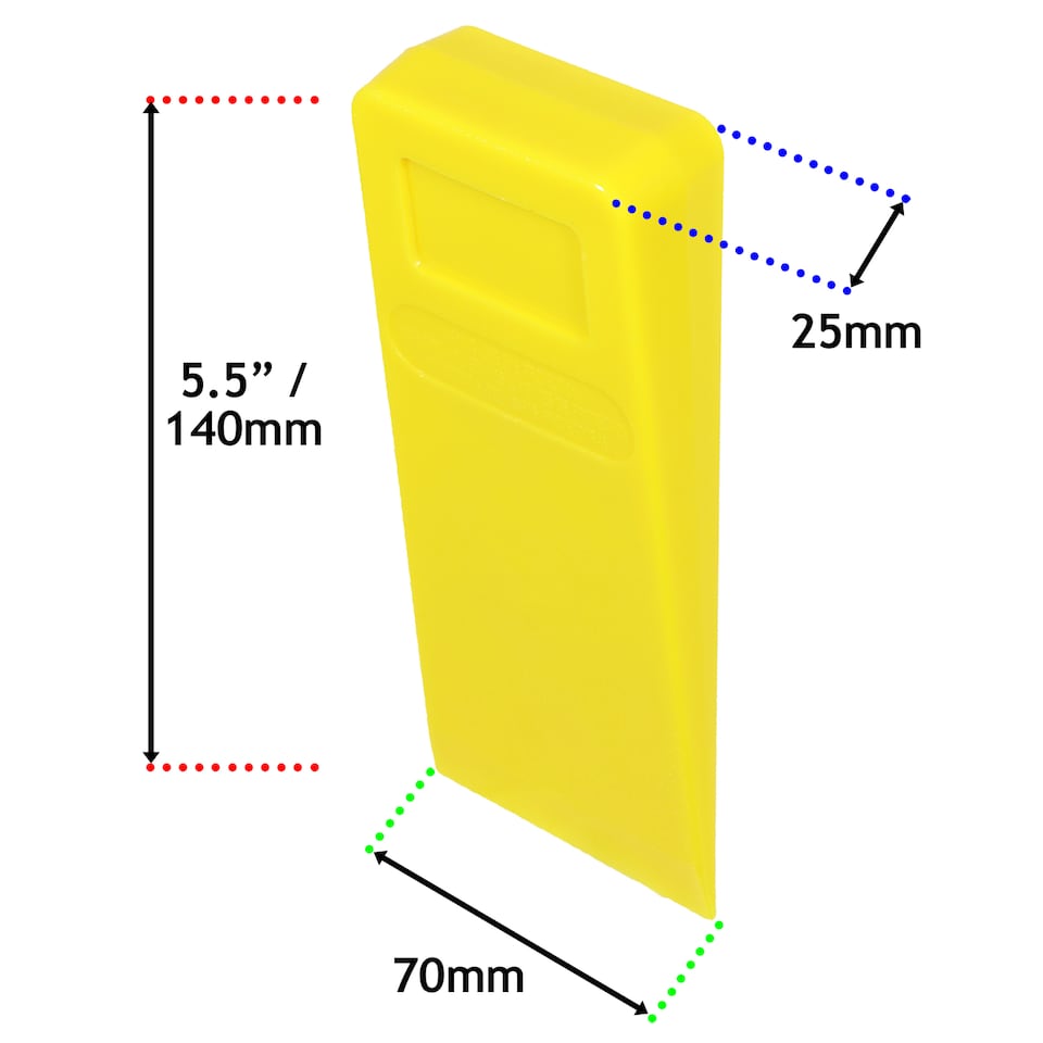 image 1 of SPARES2GO Tree Felling Wedge Heavy Duty Chainsaw Log Wood Cutting Cleaving Block Tool (5.5")
