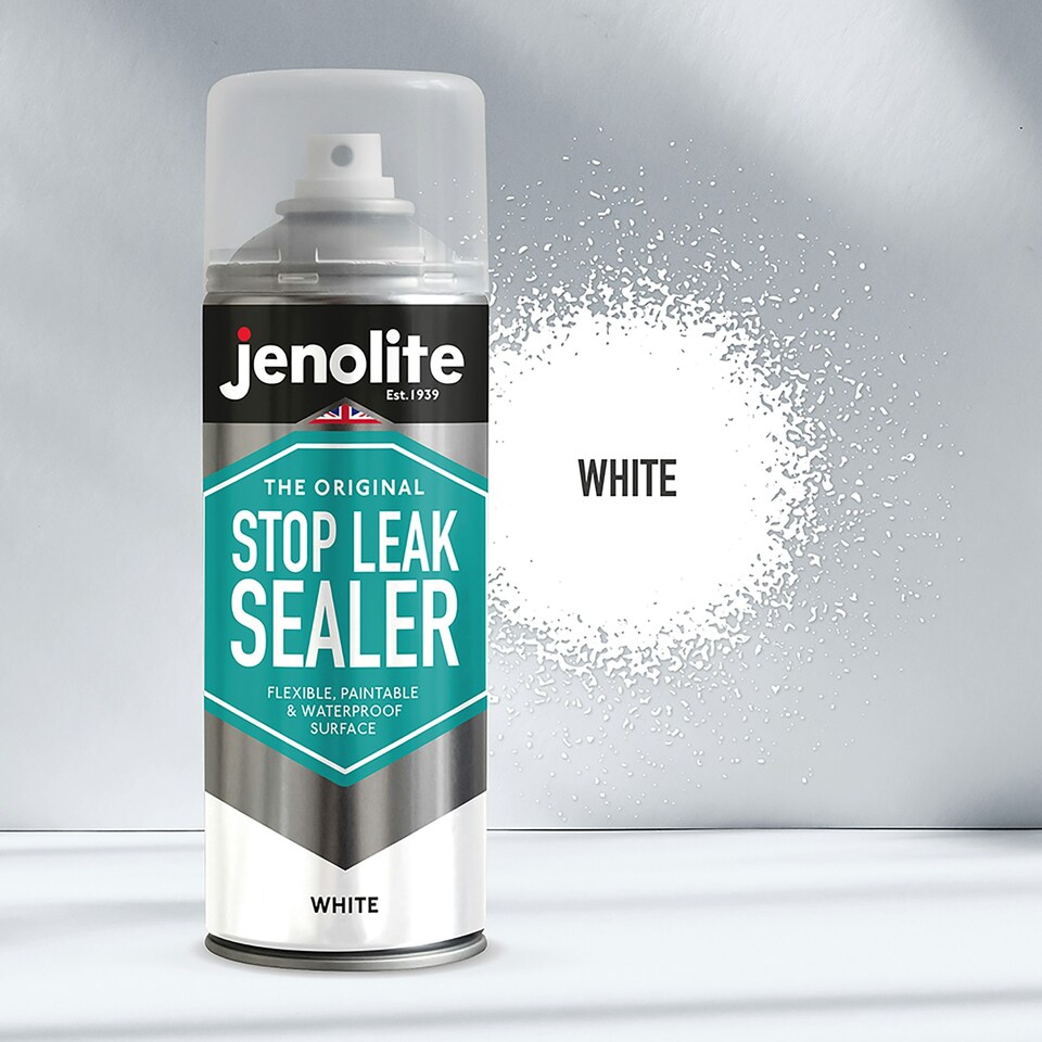 image 1 of Jenolite Stop Leak Waterproof Sealer Spray - White - 400ml