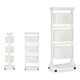 image 2 of Vegetable trolley Kinvara TP-749 White polypropylene Plastic 33 x 112 x 41 cm N/A