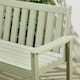 image 6 of Vonhaus Westport Sage Green Garden Bench 2 Seater HDPE