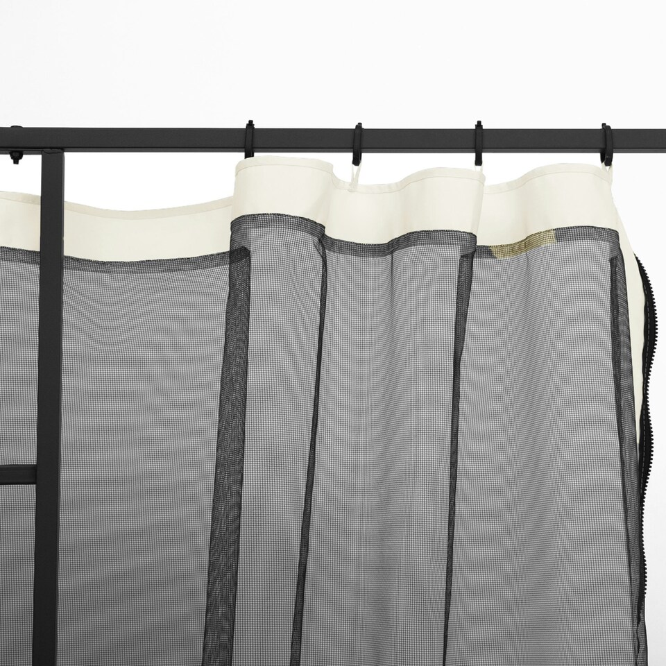 image 1 of Outsunny 302 x 207cm Universal Replacement Gazebo Mesh Netting Screen Walls