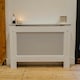 image 1 of Stylish MDF Diamond White Radiator Cover - Medium