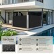 image 2 of Double-sided retractable awning and privacy screen | Black | black | 1