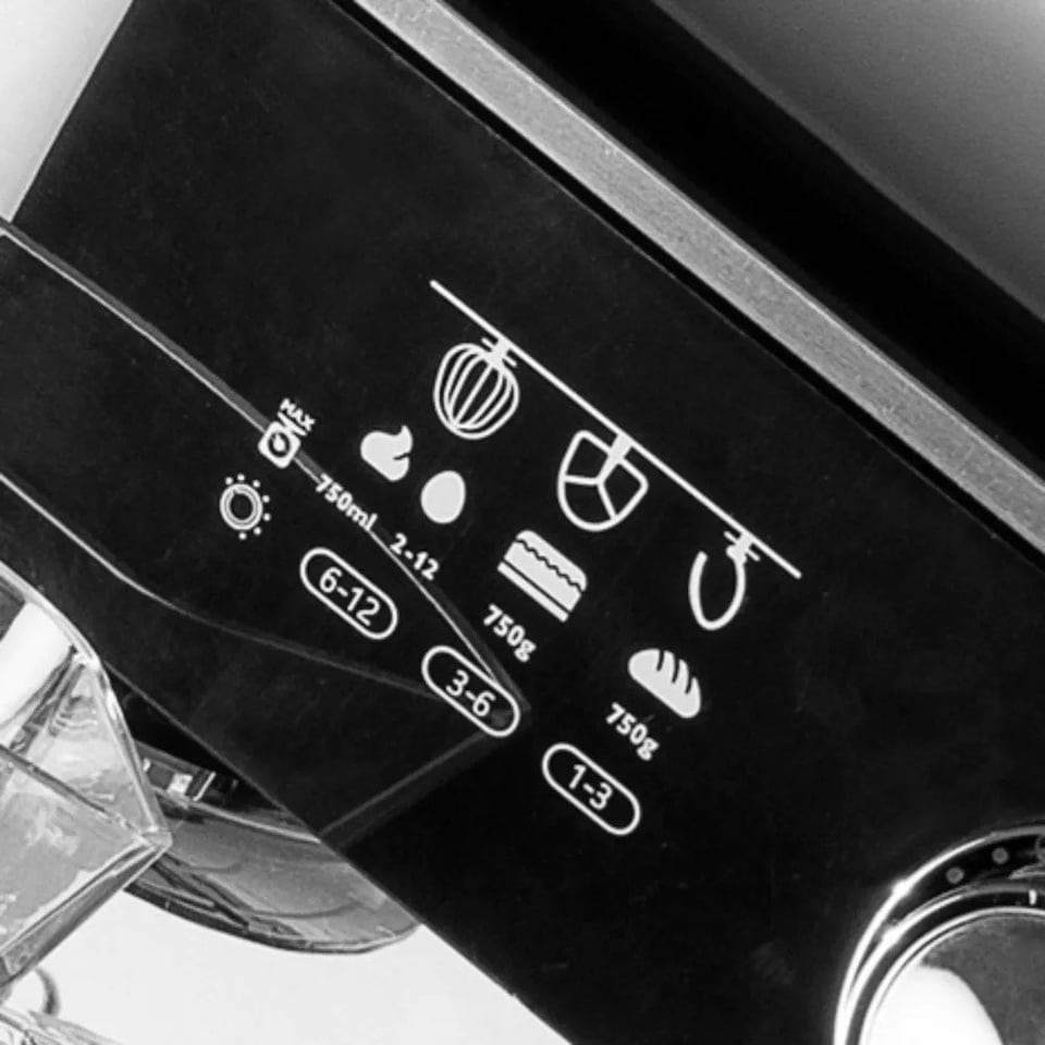 image 1 of Daewoo 3-in-1 1000W 5L Baking Stand Mixer Kit with Splashguard Black | Silver
