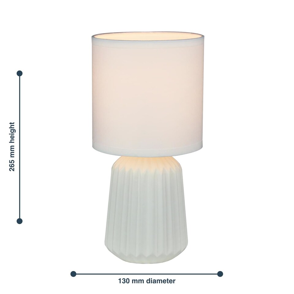 image 1 of Fox - White Ceramic Lamp | White | White | Medium | 1