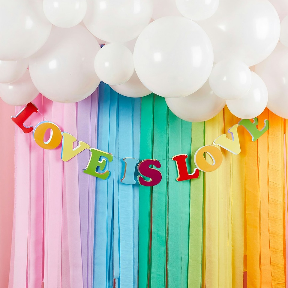 image 1 of Love Is Love Card Party Banner 2m