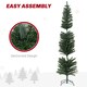 image 6 of HOMCOM 6 Foot Artificial Pencil Christmas Tree with  Branches, Green