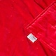 image 6 of Homescapes Red Velvet Quilted Throw - 150 x 200 cm Red