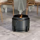 image 2 of Outsunny 37cm Smokeless Wood Burning Firepit Metal Fire Pit, Black
