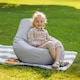 image 2 of Kids High Back Bean Bag Grey Indoor Outdoor Childrens Bean Bags | Grey | Grey | M | 1
