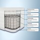 image 4 of Aspire Natural Cashmere and Silk 3000 Pocket Mattress White | Double