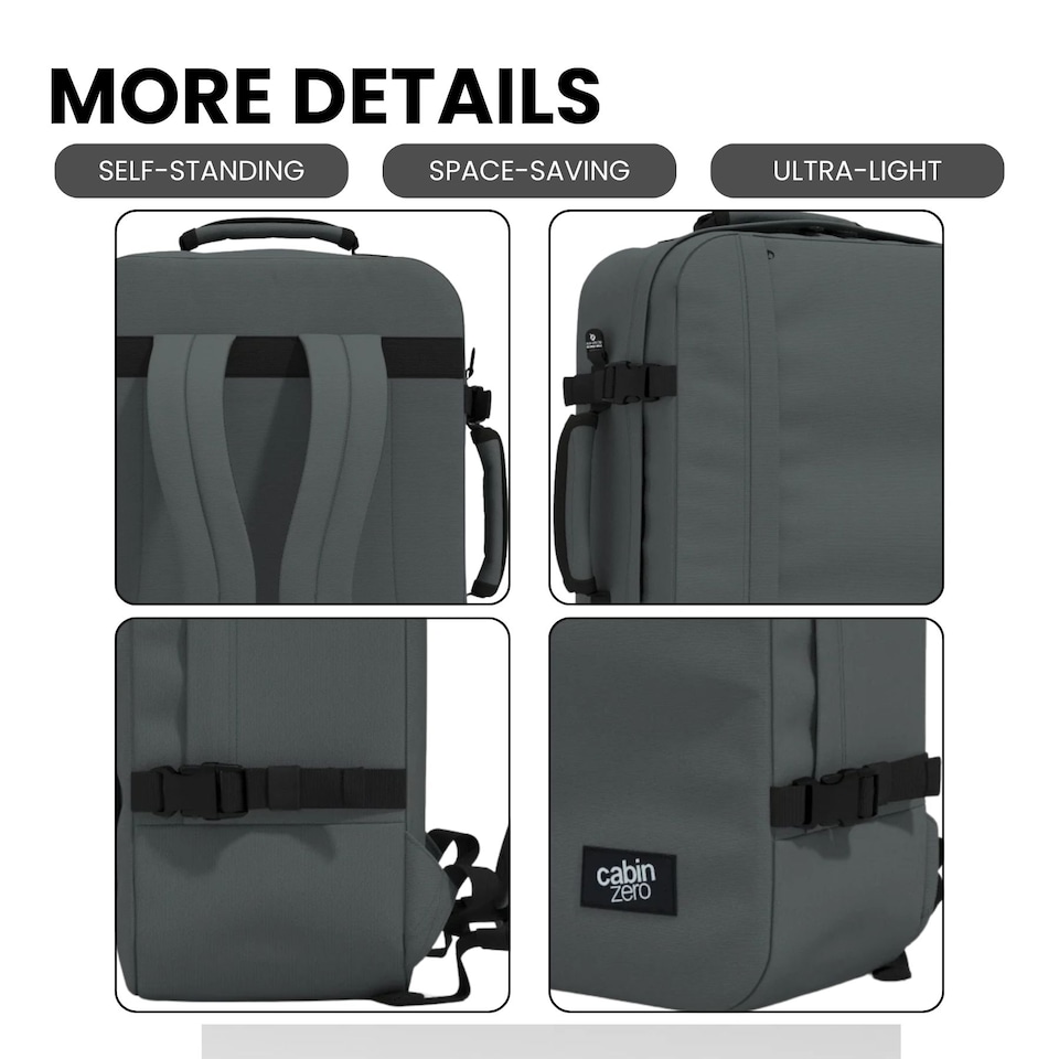 image 1 of Cabinzero Classic Cabin Backpack 44L, Max Size Carry On for Long Trip
