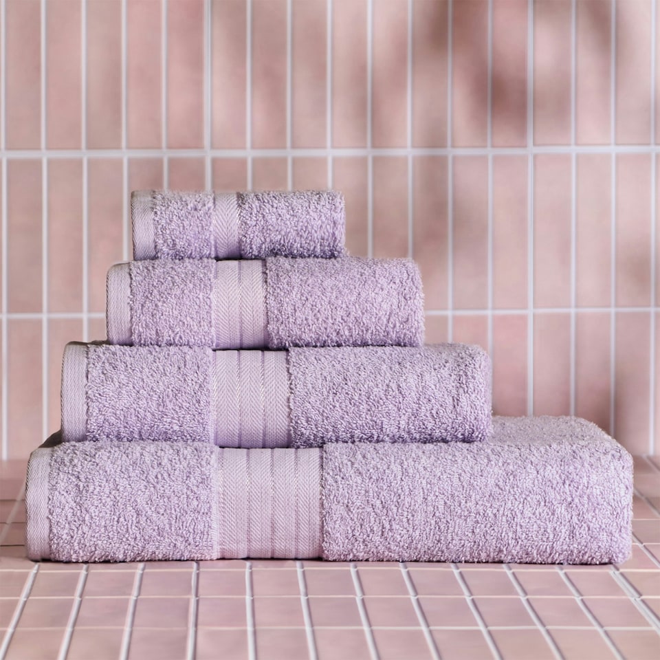 image 1 of OHS 4 x Luxury 100% Cotton 500GSM Bathroom Face Cloth Towel Purple | Lilac | Face cloth