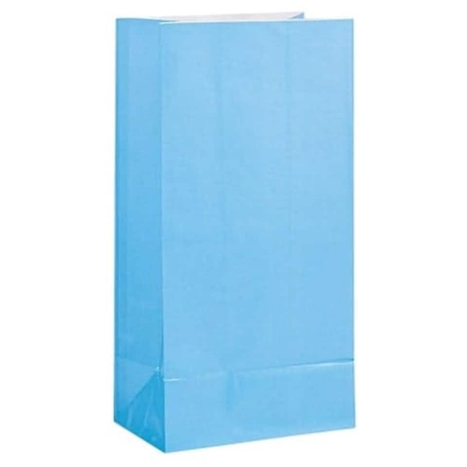 Baby Blue Paper Party Bag - Pack of 12