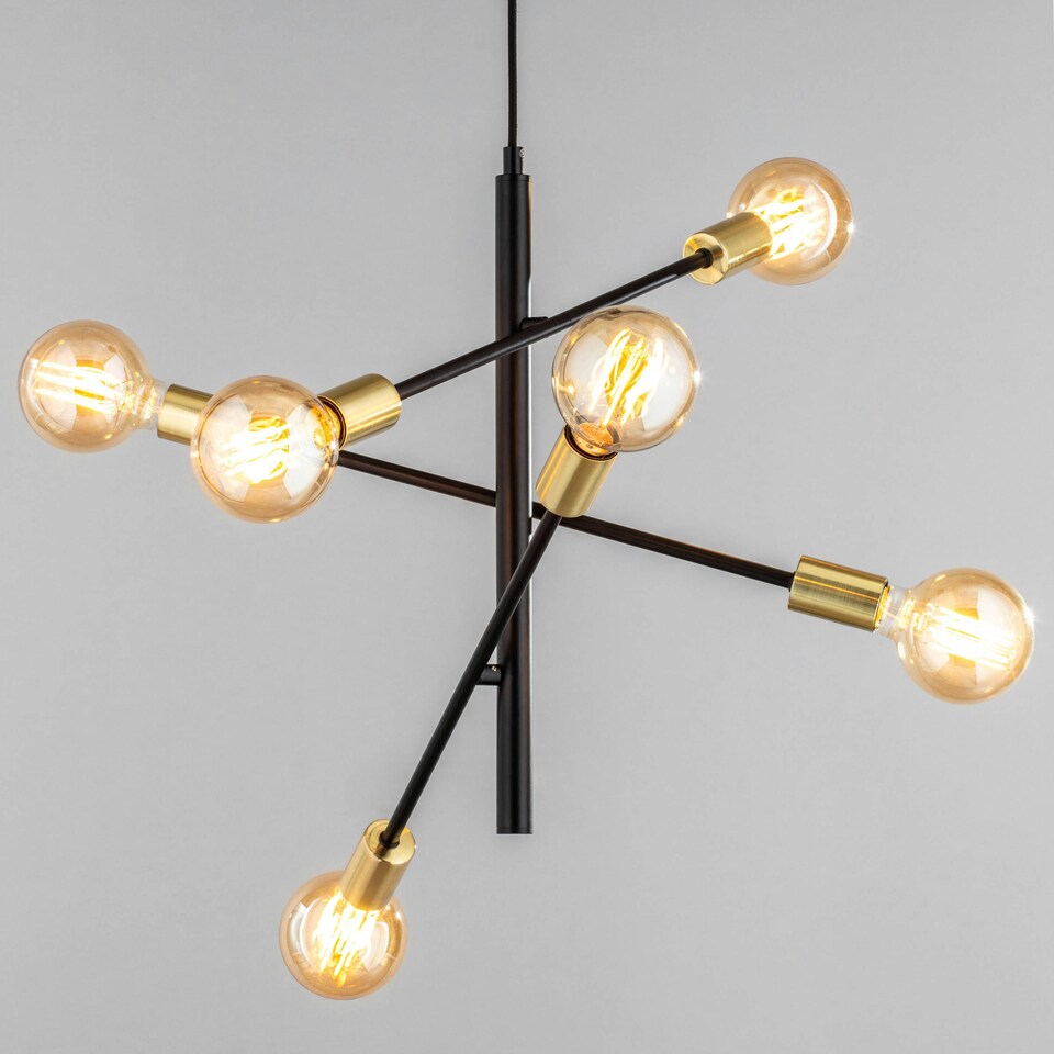 image 1 of BHS Calvet Ceiling Light, Brass