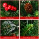 image 2 of COSTWAY 4FT Artificial Christmas Tree Mini Tabletop Christmas Tree with Base