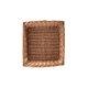 image 3 of Wicker Double Steamed Open Storage Basket Small | Brown | Brown