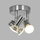 image 2 of ValueLights Consul Polished Silver Spotlight and GU10 Spotlight LED 3W Warm White 3000K Bulb