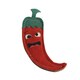 image 1 of Benji & Flo Crazy Faces Jalapeno The Red Hot Chilli Suede Dog Toy - Red/Green - One Size