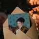 image 3 of William James Glackens Art Card Girl with Fox Furs