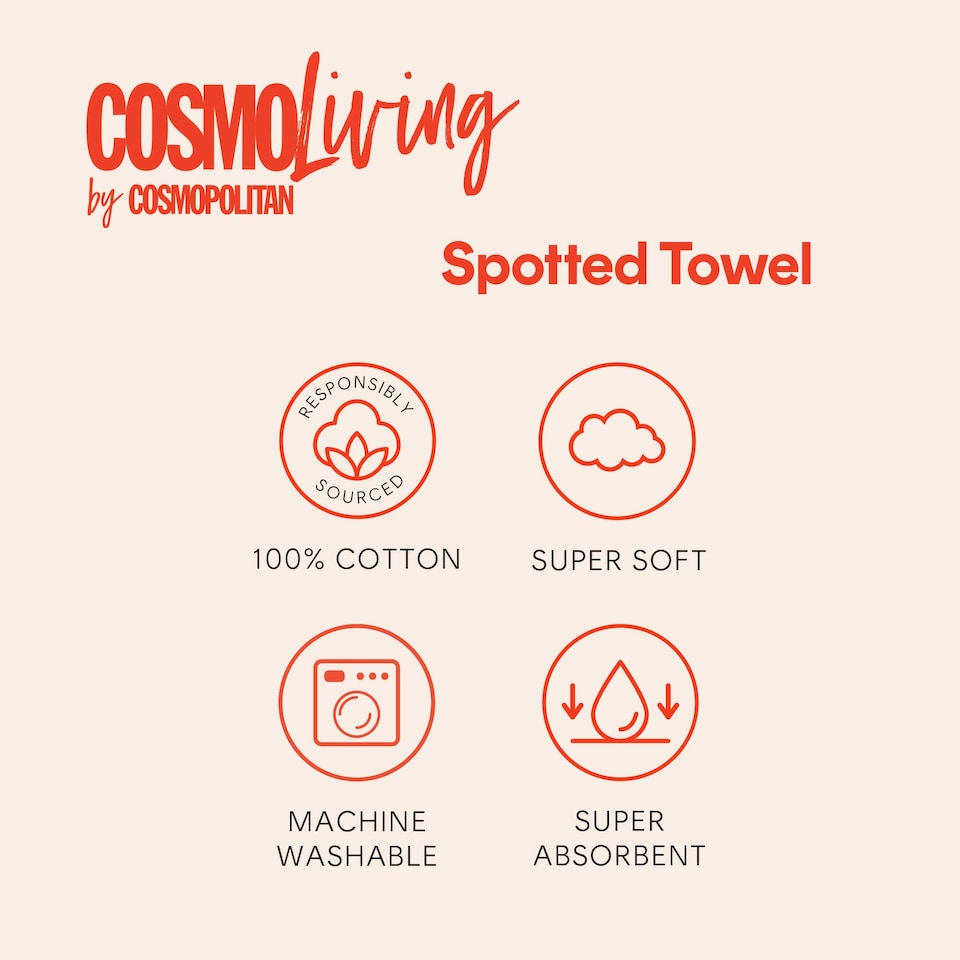 image 1 of Cosmo Living Supersoft Towels 100% BCI Cotton Multi | Spot | Bath towel
