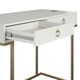 image 5 of Camila Writing Desk Graphite Grey / Golden