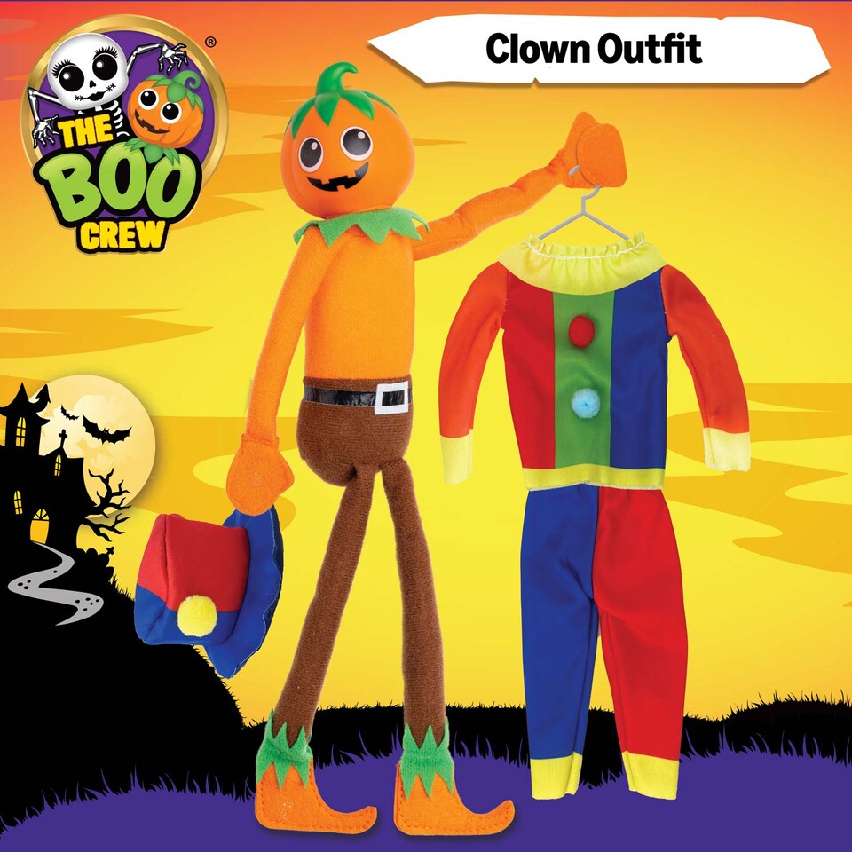 image 1 of The Boo Crew Halloween Doll Costume - Spooky Tabletop Decor and Seasonal Collectible