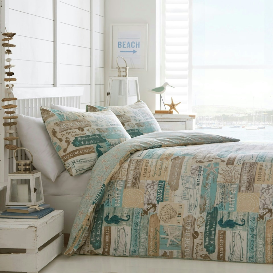 image 1 of Driftwood Duvet Cover Set - Super King - Blue
