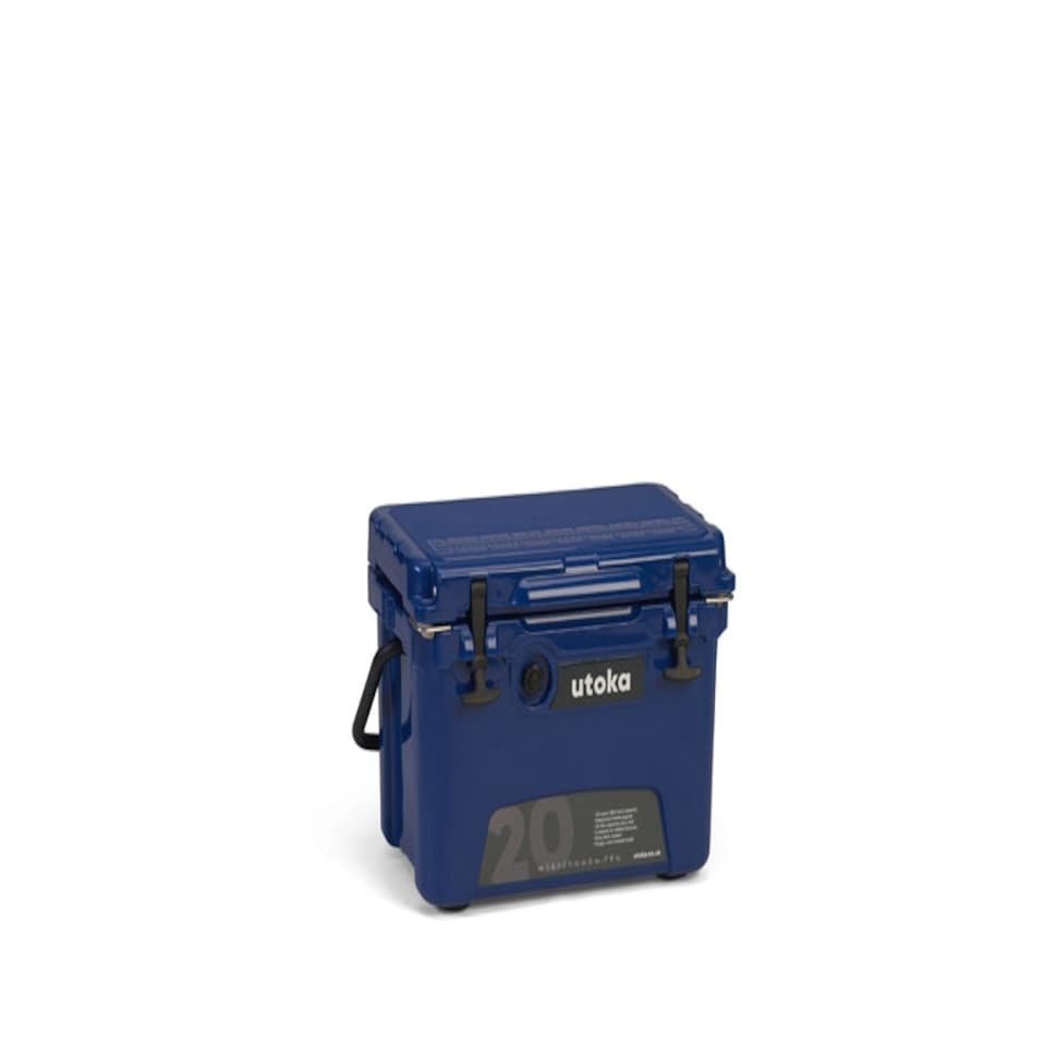image 1 of Utoka 20 Hard Cooler Cool Box - Rotomoulded LLDPE & Polyurethane foam - L34 x W54 x H36 cm - Deep Blue Blue