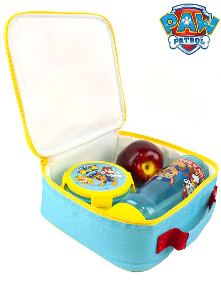 image 1 of Paw Patrol Lunch Box Set for Kids | Insulated Food Bag, Bottle & Snack Pot | Chase, Rubble, Marshall, Skye | TV Show Merchandise Fun | Insulated Bag Keeps Food Fresh | Durable Material for Lunchtime