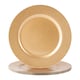 image 1 of Argon Tableware Metallic Charger Plates - 33cm - Gold - Pack of 6 | Gold | Gold