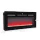 image 7 of HOMCOM 102cm Electric Fireplace Recessed and Wall Mounted Electric Fire Black