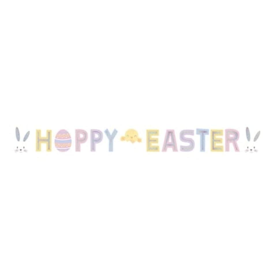 Happy Easter Holographic Cardboard Letter Banner 200cm
