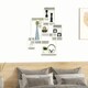image 2 of HOMCOM Floating Shelves, Interlocking Cube Shelves for Decoration, White