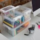 image 10 of SmartStore Home Storage Boxes, Clear 3 Sets of 3.6L