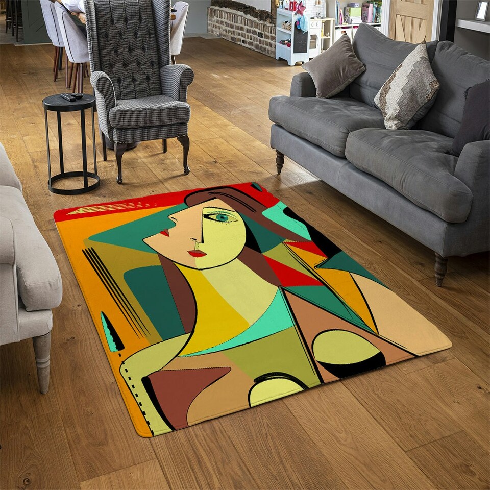 image 1 of abstract portrait (Rug) Multi | M