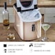 image 9 of Cooks Professional Ice Maker Machine with Scoop & 2.2L Tank - Makes 14KG Per Day | Copper