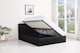 image 3 of Ottoman Bed Gas Lift Storage Leather Black 4ft Small Double Pine Wood Bedroom