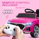 image 4 of AIYAPLAY Audi Q8 e-tron Sportback Licensed Kids Electric Car w/ Remote - Pink
