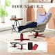 image 6 of HOMCOM Recliner Chair with Footstool, Backrest Adjustable, Armchair, Grey