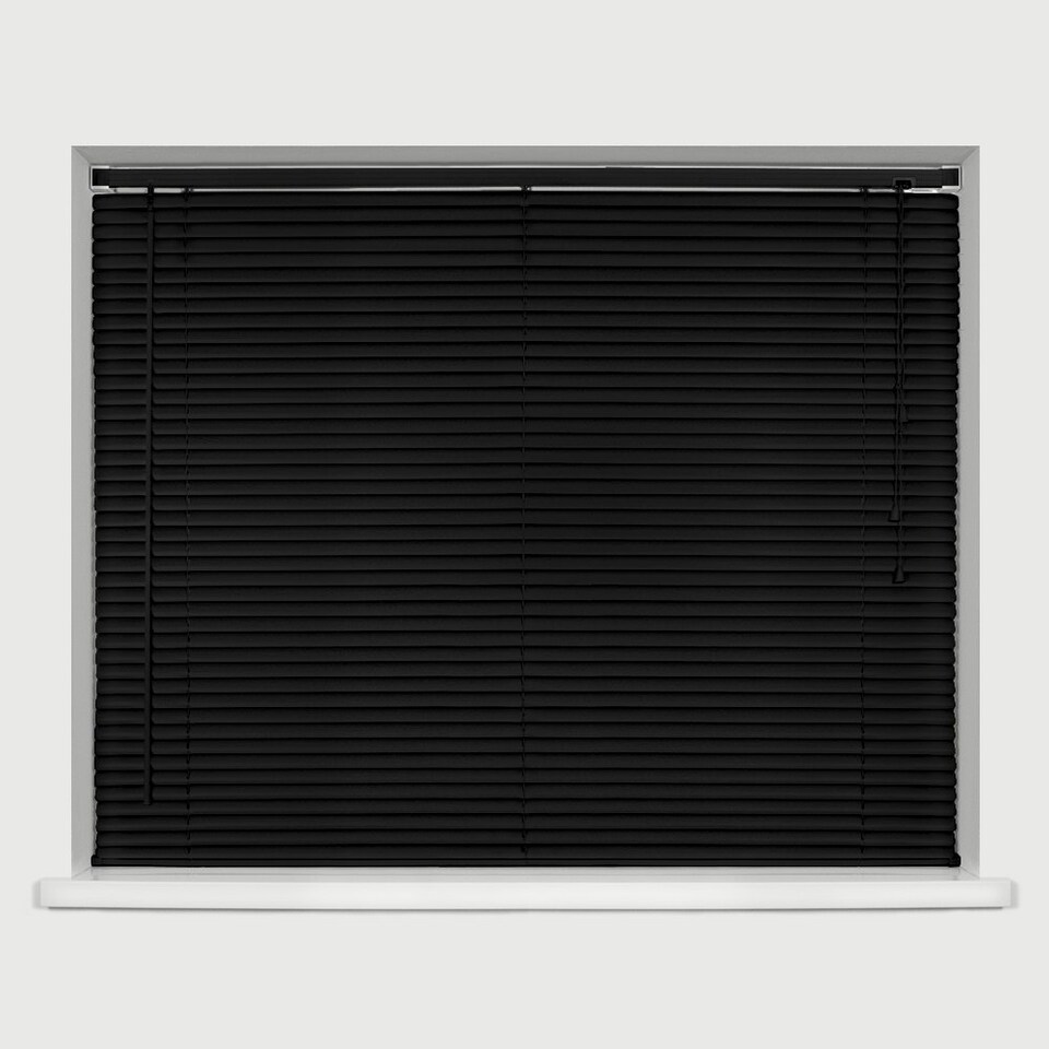 image 1 of PVC Venetian Blind 135cm x 210cm | Black