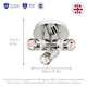 image 4 of Chrome Bathroom Spot Light with LED Bubble Acrylic Heads