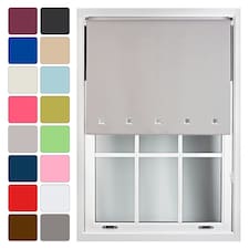 Cut to Size Blackout Roller Blind with Square Eyelets | Custom Fit Window Blind by Furnished