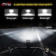 image 6 of Dyzi Bike Bicycle Light Set USB Rechargeable 4 Modes with Daylight Sensor By DYZI
